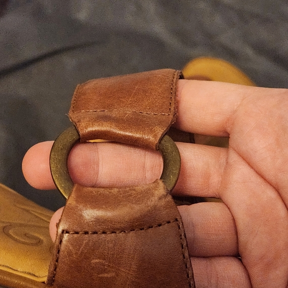 Born Ladies Brown Leather Sandals Size 8 - Picture 4 of 7